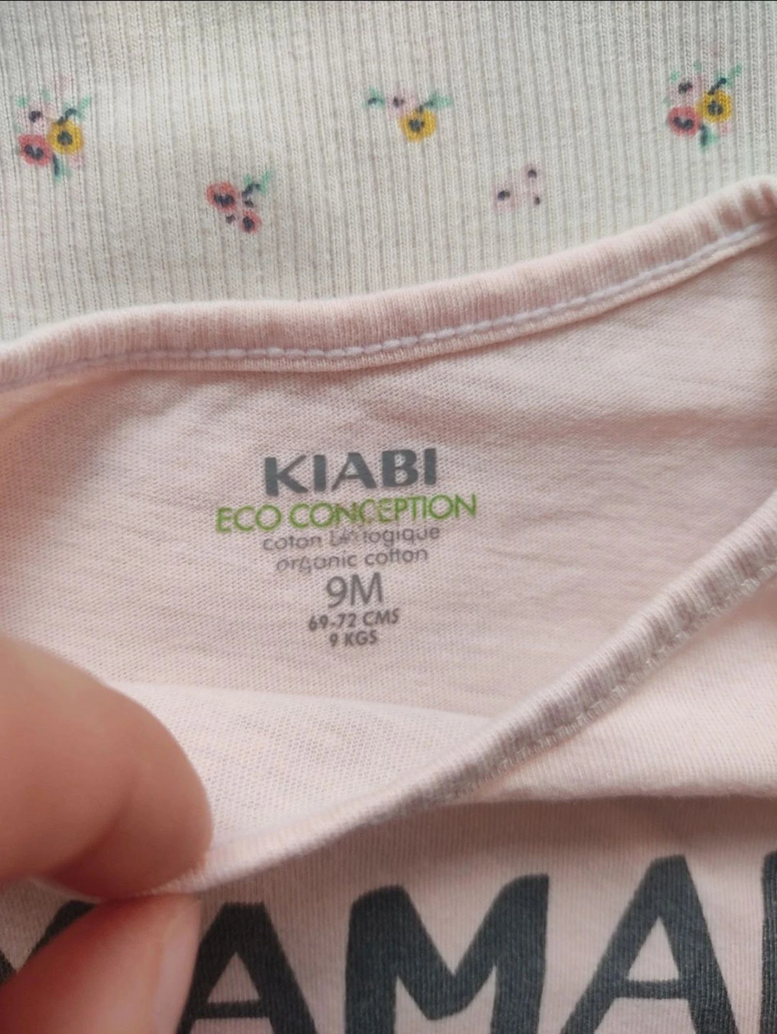 Lote de 3 camisetas de verano Kiabi y DPAM - Talla 9 meses - Muy buen estado – photo 3